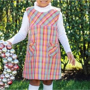 The Beaufort Bonnet Co TBBC Jill Jumper Dress Lincoln Park Plaid Girls 8